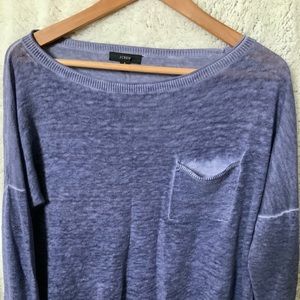 J Crew garment washed lightweight sweater